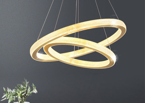 Chiaro colore LED Ring Ceiling Light For Hotel Corridoio dell'oro di dimensione 40x60x80x100cm