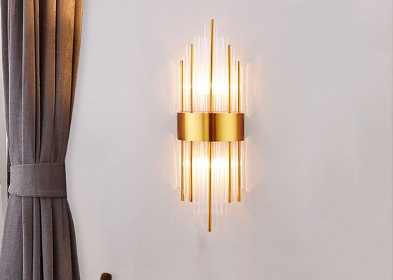 E27 / G9/G4 acciaio dorato di lusso Crystal Wall Lamp della lampadina JYL-B1823