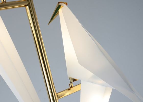 Commutatore Art Unique Paper Cranes Birds nordico Rose Gold Bedside Table Lamp della manopola