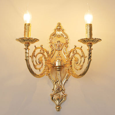 Altezza 43cm Crystal Wall Lamp For Reading di lunghezza 40cm del lato del letto dell'oro bianco