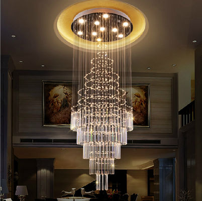 Dimensione di lusso moderna Crystal Hanging Lights For Hotel di Muti