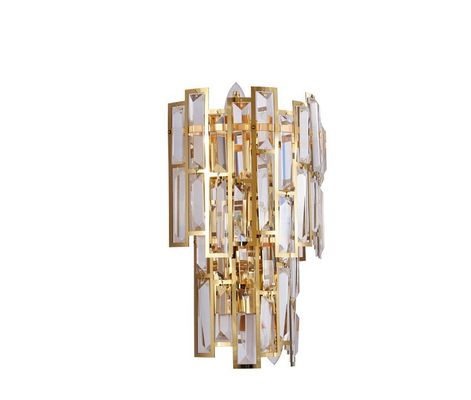 Luce moderna della parete della decorazione dell'interno di lusso di progettazione dell'oro