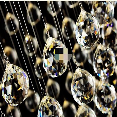 Tende di lusso Crystal Pendant Light della perla di D50cm*H150cm