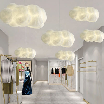 Luci moderne di galleggiamento bianche del pendente della nuvola LED, candelieri per il salone