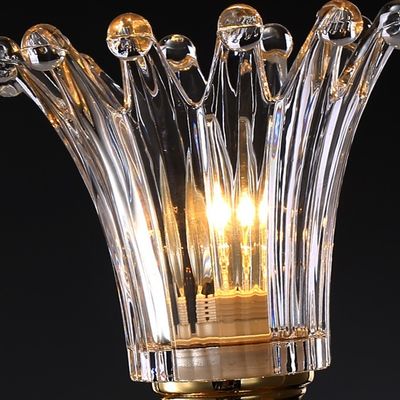 Luce moderna Crystal Chandeliers Iron Plating nordico del pendente E14*5