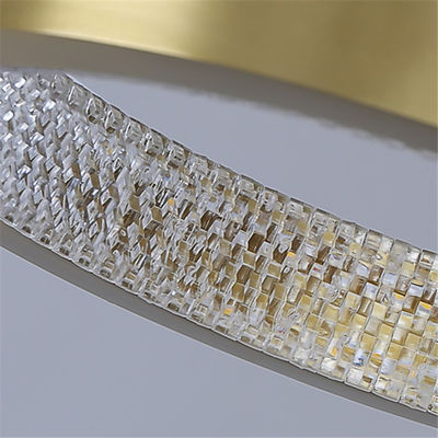 LED Aluminum+Acrylic che appende la luce semplice moderna del pendente della sabbia dorata