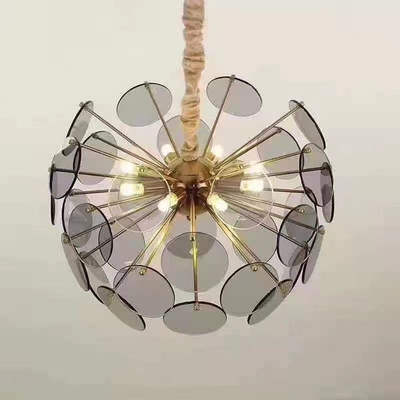 Diametro di lusso di vetro postmoderno 700mm di Crystal Pendant Light AV85V della camera da letto