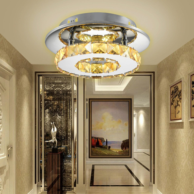 Chiaro diametro 20cm della lampada 265V di Crystal Bedroom Indoor Led Ceiling