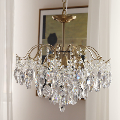 Camera da letto romantica di Crystal Chandelier Pendant Light Luxury della decorazione domestica che pranza salone