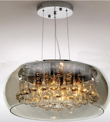 Salone dell'interno Crystal Pendant Light Luxury Bright moderno